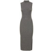 Reformation Ida Sleeveless Cashmere Sweater Dress - Gray - Casual Dresses Size M