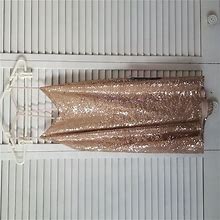 Cecico Dresses | Gold Sequin Mini Babydoll Dress Size Small | Color: Gold | Size: S
