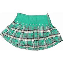 Justice Skort: Green Plaid Skirts & Dresses - Kids Girl's Size 6