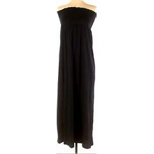 Old Navy Dresses | Old Navy Solid Black Strapless Maxi Dress Petite Womens Xs | Color: Black | Size: Xs