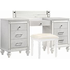 New Classic Furniture Valentino White Vanity Table