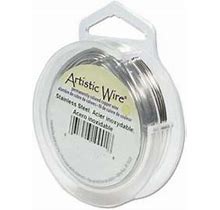 Artistic Wire Stainless Steel 24 Gauge 20 Yards 41892 Round Shiny