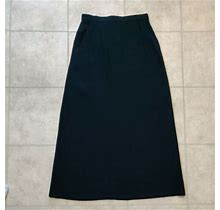 Ny & Co Women's Size 8 Pencil Maxi Skirt Black Color Zips In Back