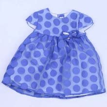Pre-Owned Mayoral Girls Blue Dress Size: 4-6 Months