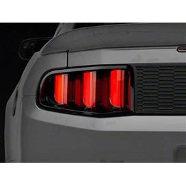 Mustang Raxiom Vector V2 LED Tail Lights Gloss Black Housing Clear Lens 405839
