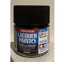 Tamiya Color Lacquer Paint Black LP-1 (10 ML) 82101 NEW