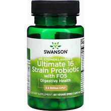 Swanson Dr. Stephen Langer's Ultimate 16 Strain Probiotic With Prebiotic Fos New