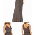 Calvin Klein Dresses | Calvin Klein Metallic Blouson Gown Maxi Dress | Color: Black/Gold | Size: 10