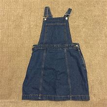 H&M Dresses | Blue Overall With Middle Pocket | Color: Blue | Size: 10