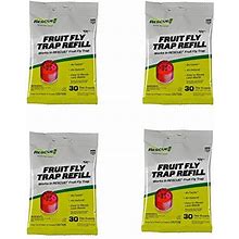 RESCUE FFTA Non-Toxic Fruit Fly Trap Attractant Refill, 30 Days, Attaractant, 4 Pack