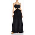 Jonathan Simkhai Women's Amora Core Strap Cotton Dress - Black - Size Medium