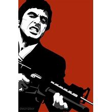 Giclee Painting: Gray's Scarface, 18x12in.