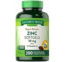 Nature S Truth Zinc 50Mg + Vitamin C Softgels (200 Ct.)