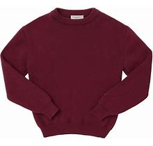 GOLDEN GOOSE Cotton Knit Crewneck Sweater Bordeaux
