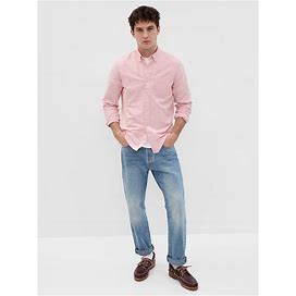 Men's Classic Oxford Shirt In Standard Fit With In-Conversion Cotton By Gap Pink Tall Size XL