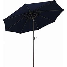 Sunnydaze 9' Fade-Resistant Sunbrella Patio Umbrella With Auto Tilt, Brt Blue