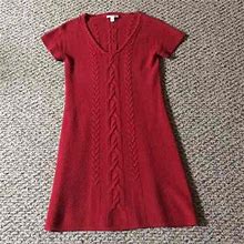 Banana Republic Red Sweater Dress S - Women | Color: Red | Size: S