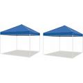 Z-Shade 10 X 10 Foot Everest Instant Canopy Outdoor Patio Shelter, Blue (2 Pack)