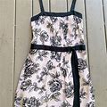 Loft Dresses | Ann Taylor Loft Petites Floral Dress Size 10 P | Color: Black/Pink | Size: 10P