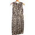 L'agence Dresses | L'agence Women's Cheetah Sleeveless Dress Animal Print Size 8 | Color: Brown | Size: 8