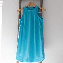 [Was $118] Ann Taylor Women's Sleeveless Shift Dress Turquoise Aqua