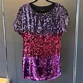 Corey Lynn Calter Dresses | Ombr Sequined Cocktail Dress. Shades Of Purple. Size Large. | Color: Pink/Purple | Size: L