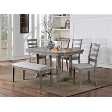 Furniture Of America Laquila Dining Table In Gray