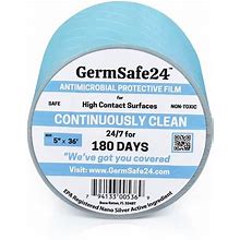 Germsafe24 MBAF-5X36-180 Germsafe24 Antimicrobial Protective Film 5"X3