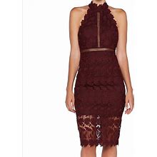 Bardot Dresses | Bardot Maroon Lace Dress | Color: Red | Size: Xs
