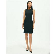 Brooks Brothers Women's The Essential Stretch Wool Sheath Dress | Black | Size 6