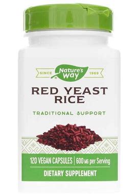 Nature's Way, Red Yeast Rice 600 Mg, 120 Veg Capsules
