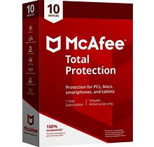 Mcafee Total Protection - 1-Year / 10-PC - Global [KEYCODE]