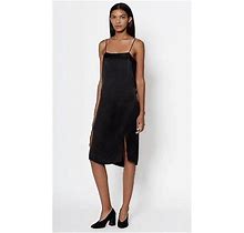 Equipment Kelby Slip Dress Silk True Black Size Xs, S, M $258