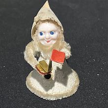 Vintage Putz Pipe Cleaner Gnome Elf Christmas Ornament Japan