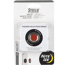 Nite Ize Steelie Orbiter Magnetic Socket And Metal Plate - Car Mobile Phone Holder - Phone Metal Plate - Magnetic Phone Holder - Black