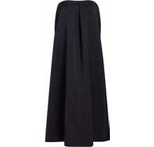 Co Women's Bustier Strapless Midi Dress - Black - Size Small