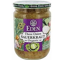 Eden Foods Three Onion Organic Sauerkraut - 18 Oz ( 2 Jars)