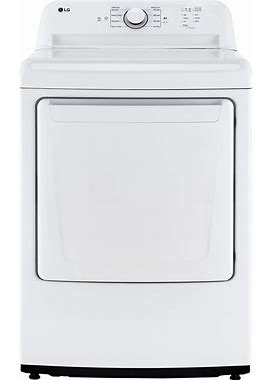 LG - 7.3 Cu. Ft. Smart Gas Dryer With Sensor Dry - White