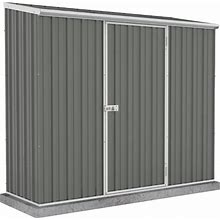 Absco 7' X 3' Space Saver Metal Storage Shed