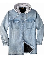 Image result for White Hoodie and Denim Jacket