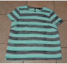 Limited Multicolored Stripes Large 12 / 14 Casual Or Dress Short