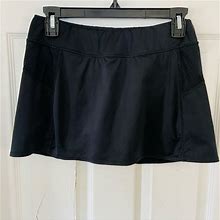Augusta Sportswear Shorts | Augusta Stortswear Black Stretchy Stretch Tennis Athletic Skort Size Small | Color: Black | Size: S