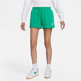 Nike Women's Club Fleece Shorts Stadium Green/White, X-Large - Women's Core/Basic Bottoms At Academy Sports