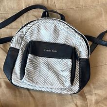 Calvin Klein Bags | Calvin Klein Mini Backpack | Color: Gray/White | Size: Os