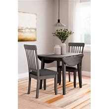 Shullden Dining Table And 2 Chairs, Gray By Ashley, Furniture > Kitchen And Dining Room > Dining Room Sets