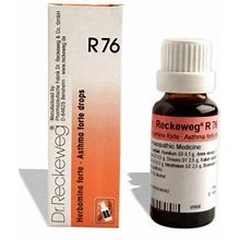 Dr. Reckeweg Homeopathic R76 Asthma Forte Drops - 22 Ml Free Shipping