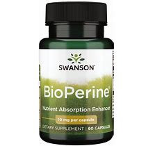 Swanson Herbal Supplements Bioperine 10 Mg 60 Caps