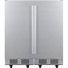 Avallon AFR152ODSS 30 Inch Wide 6.7 Cu. Ft. Outdoor Side By Side Refrigerator