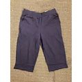Size S Croft & Barrow Women's French Terry Skimmer Pants, Dark Blue