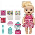 Baby Alive Magical Mixer Doll, Strawberry Shake, Doll With Toy Blender,...